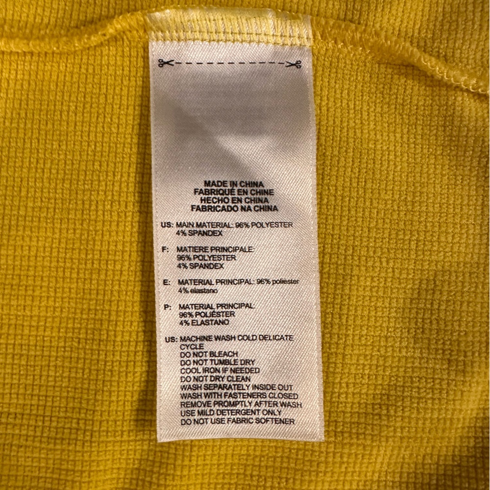 Adidas Yellow and Blue Quarter-Zip Top - Picture 6 of 9